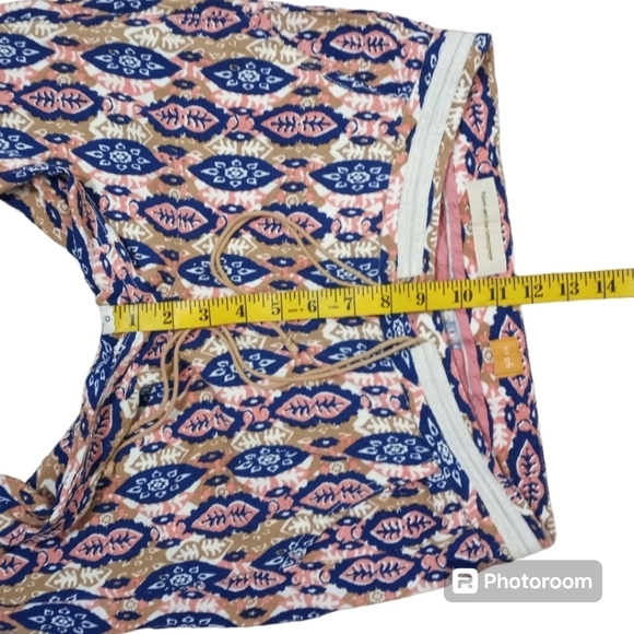 Pilcro Paz Ikat Joggers Royal Blue Sz 26 - Picture 15 of 16
